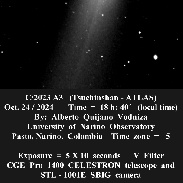 <font class="tempImageTitleThumbText">C/2023 A3 (Tsuchinshan-ATLAS)</font><br>ALBERTO QUIJANO VODNIZA<br>Oct 25 12:48am<br>PASTO,NARINO. COLOMBIA