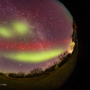 <font class="tempImageTitleThumbText">Blobs, Dunes And SAR Arcs</font><br>Alan Dyer<br>Oct 12 7:00pm<br>near Gleichen, Alberta
