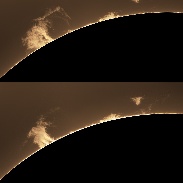 <font class="tempImageTitleThumbText">A Filament Becomes A Prominence</font><br>Alan Friedman<br>Sep 11 9:16pm<br>Buffalo NY