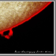 <font class="tempImageTitleThumbText">Looping Solar Prominence On The Sun Today</font><br>Bill Burnett<br>Oct 15 1:31am<br>Hamilton, Montana USA