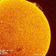 <font class="tempImageTitleThumbText">Solar Prominence & Sunspots</font><br>Bill Hrudey<br>Aug 8 6:14pm<br>Cayman Islands