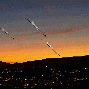 <font class="tempImageTitleThumbText">Moon, Mercury, And Venus</font><br>Bob Beal<br>Dec 25 10:15am<br>St. George, Utah, USA