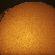 <font class="tempImageTitleThumbText">Large Solar Prominence</font><br>Bob Runyan<br>Oct 14 8:24pm<br>AstroAsylum Observatory, Shelto