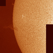 <font class="tempImageTitleThumbText">Prominance And Active Region On Eastern L</font><br>Brian Colville<br>Feb 9 11:14pm<br>Cambray, ON Canada