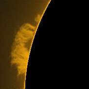 <font class="tempImageTitleThumbText">Todays Sun - No Spots But Gigantic Prom!</font><br>Chris Schur<br>Oct 20 5:15pm<br>Payson, AZ