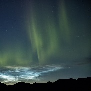 <font class="tempImageTitleThumbText">NLCs And Aurora</font><br>Dave Hughes<br>Jun 26 4:36pm<br>Jasper National Park, Alberta, 