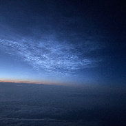 <font class="tempImageTitleThumbText">Noctilucent Clouds</font><br>David Towne<br>Jun 21 8:52pm<br>FL 330 over the North Atlantic 