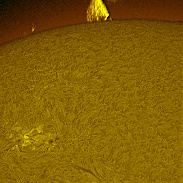 <font class="tempImageTitleThumbText">Solar Prominence</font><br>Douglas Kostyk<br>Aug 27 10:27pm<br>Wolk Observatory, Ionia , New Y