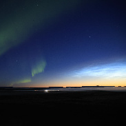 <font class="tempImageTitleThumbText">Aurora And NLC</font><br>Dr. Dieter M. Zube<br>Aug 21 10:07pm<br>Lake Myvatn, Iceland