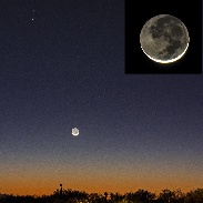 <font class="tempImageTitleThumbText">The Crescent Moon And An Occultation</font><br>Eliot Herman<br>Feb 10 6:35pm<br>Tucson AZ