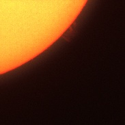 <font class="tempImageTitleThumbText">Prominences</font><br>Emilio Wills, Santiago Patiño y Freddy Moreno<br>May 16 6:01pm<br>Observatorio Julio Garavito. Gi