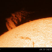 <font class="tempImageTitleThumbText">Solar Prominence </font><br>Francisco A. Rodriguez<br>Feb 6 2:02pm<br>Centro Astronómico Roque Sauci