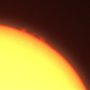 <font class="tempImageTitleThumbText">Prominences And Sunspots</font><br>Freddy Moreno y  Sebastian Bernau<br>Apr 20 7:42pm<br>Observatorio Julio Garavito, Gi