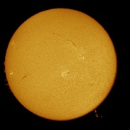 <font class="tempImageTitleThumbText">Sun Of Jan25 - High Prominence</font><br>Giorgio Rizzarelli<br>Jan 25 11:59pm<br>Trieste, Italy