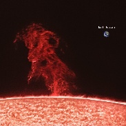 <font class="tempImageTitleThumbText">Prominence</font><br>Huge solar prominence<br>Aug 17 12:56am<br>Spicheren, France