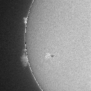 <font class="tempImageTitleThumbText">Solar Prominence And 2665</font><br>Ivar Hamberg<br>Jul 8 1:39pm<br>NE of Stockholm, Sweden