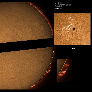 <font class="tempImageTitleThumbText">AR2880,2882 And Prominences</font><br>James Roger Samworth<br>Oct 7 4:08pm<br>Nailstone, Nuneaton, UK