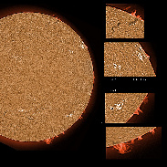 <font class="tempImageTitleThumbText">AR 3119-3124 And Prominences</font><br>James Roger Samworth<br>Oct 17 3:48pm<br>Nailstone, Nuneaton, UK