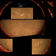 <font class="tempImageTitleThumbText">AR2816, 2818, 2820, 2821 And Prominences</font><br>James Roger Samworth<br>Apr 25 10:52pm<br>Nailstone, Nuneaton, UK