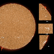 <font class="tempImageTitleThumbText">AR3085-3089, Prominences And 3088 Flare</font><br>James Roger Samworth<br>Aug 28 4:06pm<br>Nailstone, Nuneaton, UK