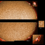 <font class="tempImageTitleThumbText">AR 2972, 2974 And Prominences</font><br>James Roger Samworth<br>Mar 23 10:31am<br>Nailstone, Nuneaton, UK