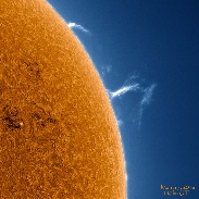 <font class="tempImageTitleThumbText">Large Solar Prominence</font><br>Jim Fakatselis<br>Mar 7 8:16pm<br>Peppermill Skies Observatory, H