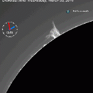 <font class="tempImageTitleThumbText">Animation Of Large Solar Prominence</font><br>Jim Fakatselis<br>Mar 9 8:43pm<br>Peppermill Skies Observatory, H