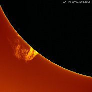 <font class="tempImageTitleThumbText">Huge Solar Prominence</font><br>John Chumack<br>Feb 6 5:18pm<br>Dayton, Ohio USA