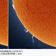 <font class="tempImageTitleThumbText">Solar Prominence Activity May 31 And June</font><br>John Stetson<br>Jun 1 6:41pm<br>Sebago Lake, Maine