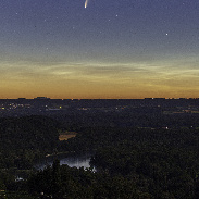 <font class="tempImageTitleThumbText">Comet, Noctilucent Clouds</font><br>Juerg Alean<br>Jul 10 3:27pm<br>Buchberg, Canton Schaffhausen, 