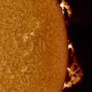 <font class="tempImageTitleThumbText">Large Prominences On Sun</font><br>Karl Kramer<br>Apr 1 6:20am<br>Alice Springs NT Australia