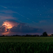 <font class="tempImageTitleThumbText">Noctilucent Clouds And Thunderstorms</font><br>Laura Kranich<br>Jun 3 11:34am<br>Near Kiel, Schleswig-Holstein, 