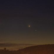 <font class="tempImageTitleThumbText">Venus, Saturn And Moon Conjunction</font><br>Lubomír Lenko<br>Jan 23 9:10pm<br>Kosice, Slovakia, Europa