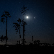 <font class="tempImageTitleThumbText">Conjunction Jupiter, Moon And NLCs</font><br>Marek Nikodem<br>Jul 12 6:17am<br>near Szubin, Poland
