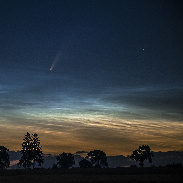 <font class="tempImageTitleThumbText">Noctilucent Clouds And Comet NEOWISE</font><br>Marek Nikodem<br>Jul 10 6:42am<br>near Szubin, Poland