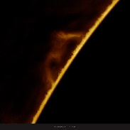<font class="tempImageTitleThumbText">Big Arching Prominence On Solar Limb With</font><br>Martin Wise<br>Sep 28 11:35pm<br>Trenton, Florida, USA