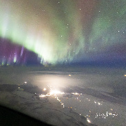 <font class="tempImageTitleThumbText"> Aurora From The Flight Deck</font><br>Matt Melnyk<br>Jan 20 1:45pm<br>Northern Manitoba, Hudson Bay a