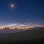 <font class="tempImageTitleThumbText">Noctilucent Clouds, Moon, Venus And Jupit</font><br>Matti Helin<br>Aug 20 10:23am<br>Southwest Finland
