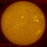 <font class="tempImageTitleThumbText">The Sun In H-alpha</font><br>Michael Borman<br>Apr 6 4:54pm<br>Evansville, Indiana, USA