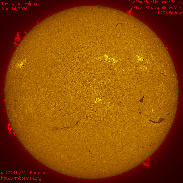 <font class="tempImageTitleThumbText">The Sun In H-alpha With Some Nice Promine</font><br>Michael Borman<br>Apr 14 9:02pm<br>Evansville, Indiana, USA