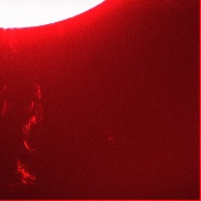 <font class="tempImageTitleThumbText">Long Solar Prominence East Limb</font><br>Michael Boschat<br>Aug 24 1:57pm<br>Halifax, Nova Scotia,Canada