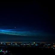 <font class="tempImageTitleThumbText">Noctilucent Clouds</font><br>Mike Bartils<br>Aug 5 11:22am<br>About 90 minutes after the Spac