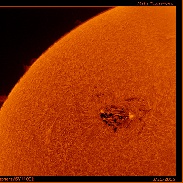 <font class="tempImageTitleThumbText">Large AR And Proms In H-Alpha</font><br>Mike Taormina<br>Aug 22 3:23am<br>Malta, New York, USA