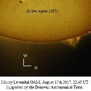 <font class="tempImageTitleThumbText">Prominence & Sunspot Group</font><br>Monty Leventhal<br>Aug 18 2:02am<br>Sydney. Australia