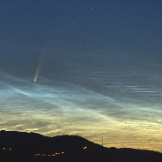 <font class="tempImageTitleThumbText">C/2020 F3 + Noctilucent Clouds</font><br>Nico Palermo<br>Jul 8 3:13am<br>Udine, Italy