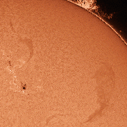 <font class="tempImageTitleThumbText">Active Sun Spots, Flares, Proms</font><br>Pat P.<br>Nov 13 3:48am<br>Pittsburgh, PA USA
