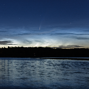 <font class="tempImageTitleThumbText">Comet NEOWISE And NLCs--again</font><br>Petr Horálek<br>Jul 10 11:25pm<br>Seč, Czech Republic