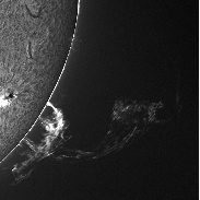 <font class="tempImageTitleThumbText">Prominence & Sunspot</font><br>Philippe Van den Doorn<br>Sep 30 11:36am<br>Rixensart-Belgium