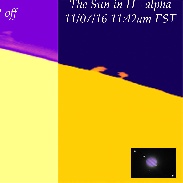 <font class="tempImageTitleThumbText">SUN & Prominences</font><br>Rick Cavello<br>Nov 7 7:05pm<br>Glen Cove, NY, USA (Sidereus Nu