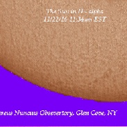 <font class="tempImageTitleThumbText">SUN & Prominences</font><br>Rick Cavello<br>Nov 23 4:36am<br>Glen Cove, NY, USA (Sidereus Nu